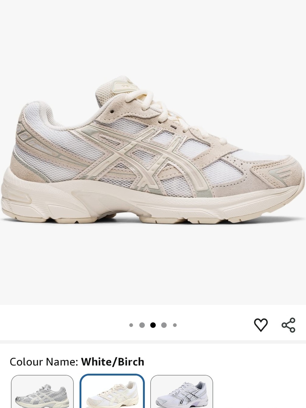 ASICS Women's Gel-1130 White/Birch Runner Sneaker